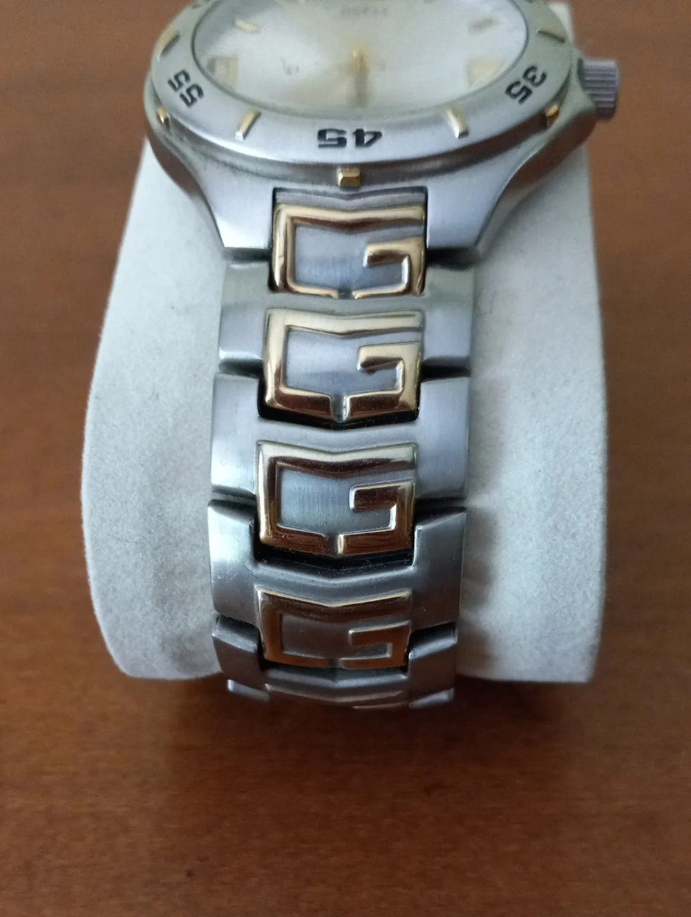 GUESS Waterpro Two-Tone Silver and Gold Men’s Bracelet Watch